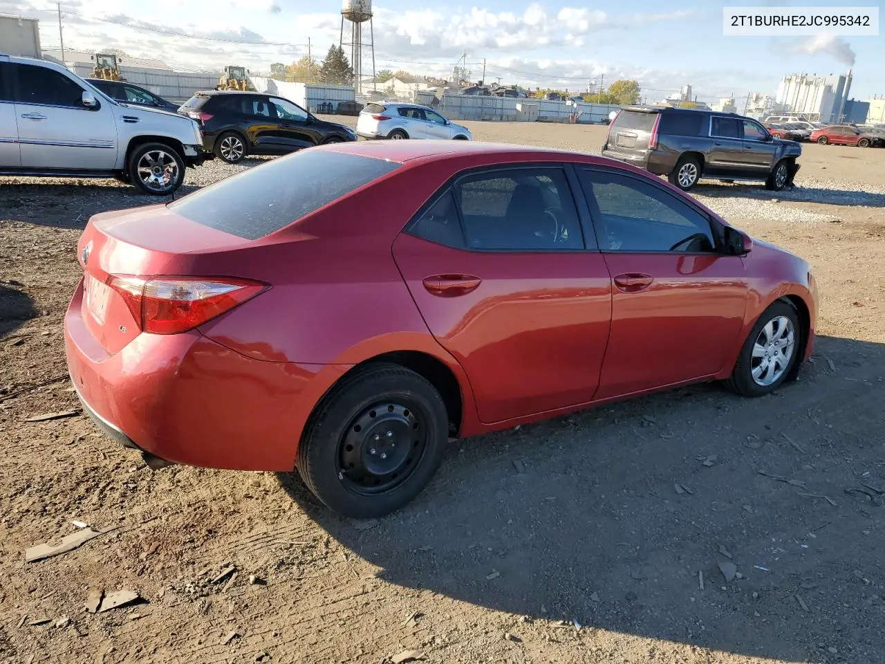 2T1BURHE2JC995342 2018 Toyota Corolla L