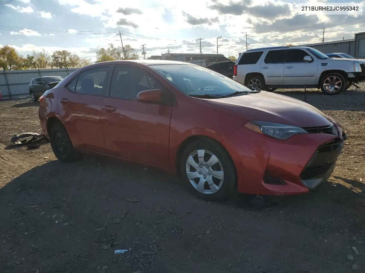 2T1BURHE2JC995342 2018 Toyota Corolla L