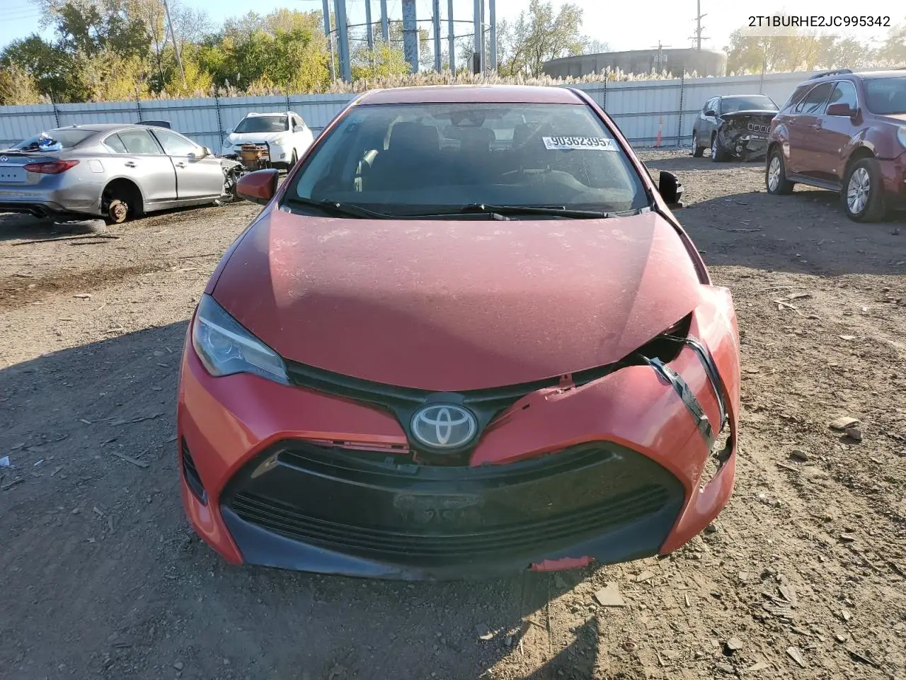 2T1BURHE2JC995342 2018 Toyota Corolla L