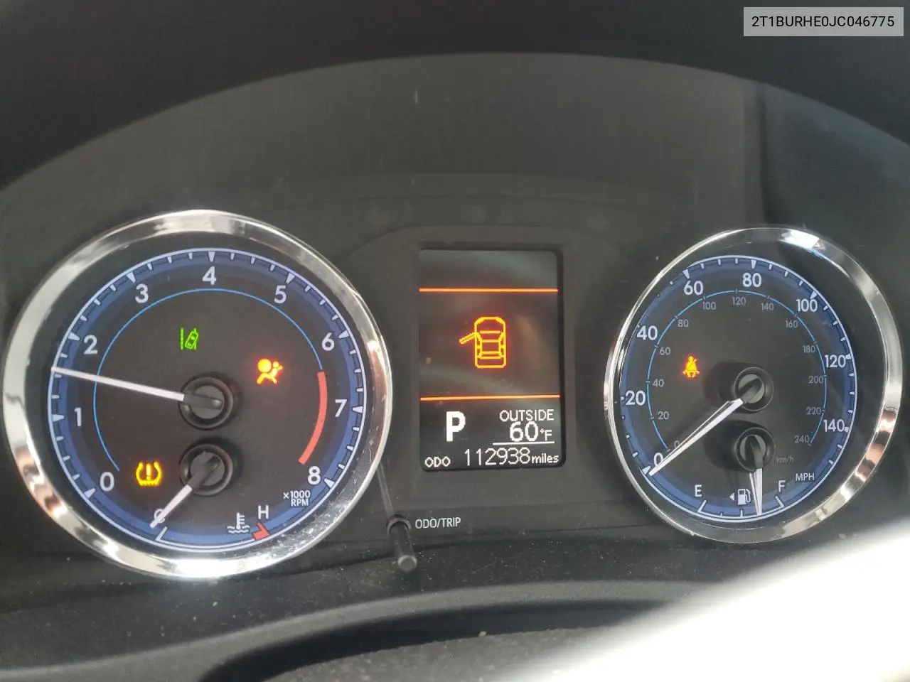 2T1BURHE0JC046775 2018 Toyota Corolla L