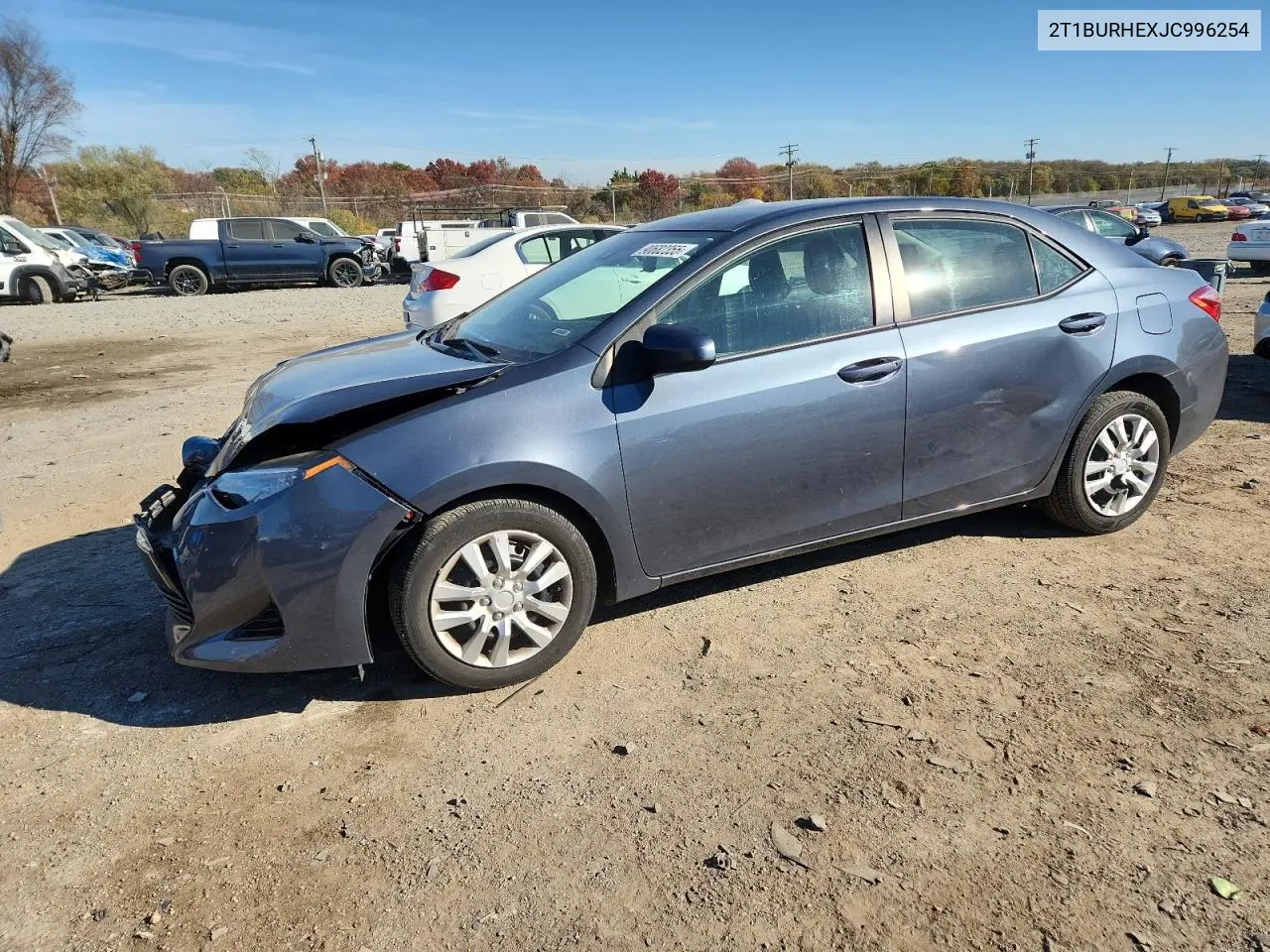 2T1BURHEXJC996254 2018 Toyota Corolla L