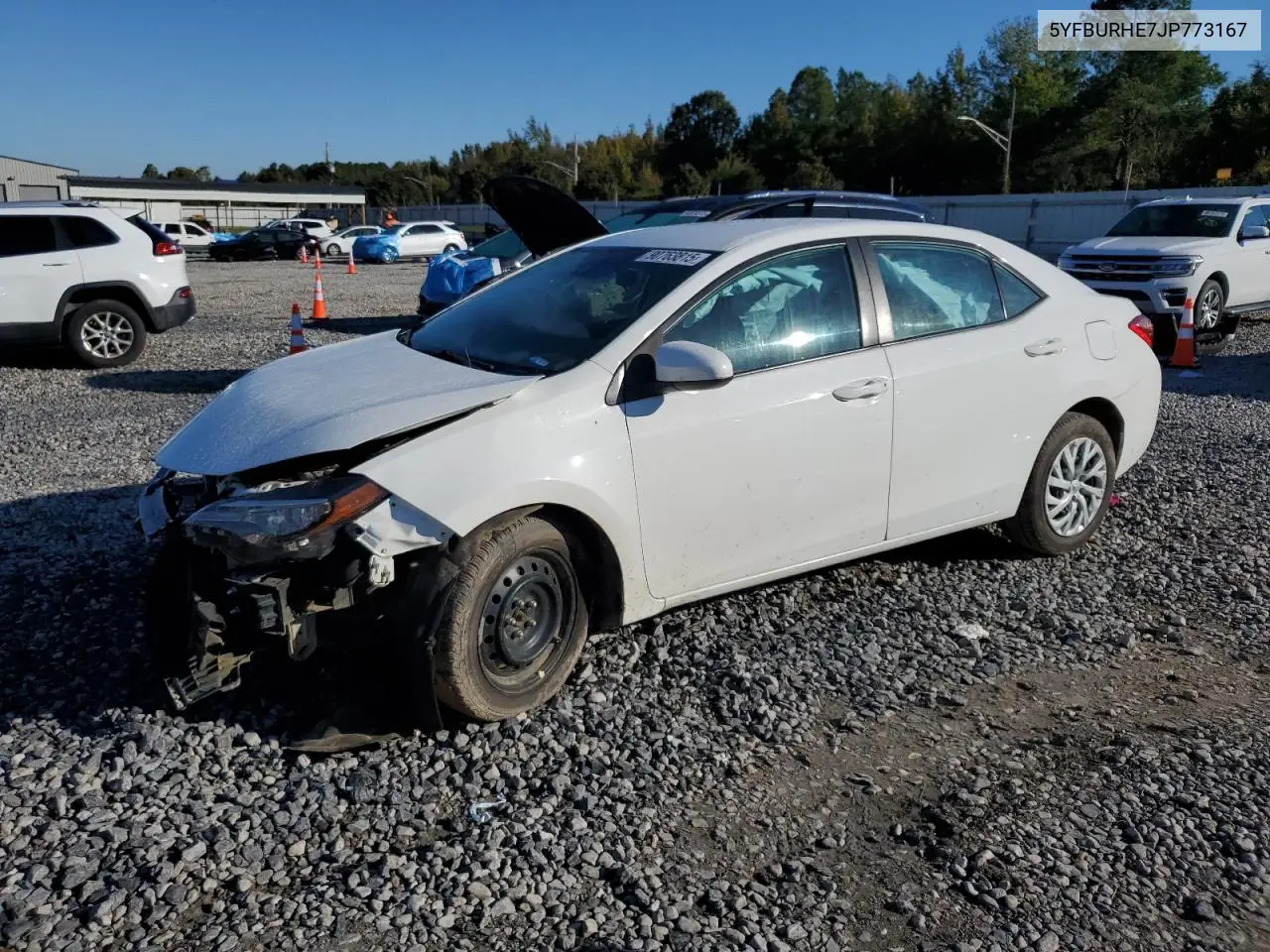 5YFBURHE7JP773167 2018 Toyota Corolla L
