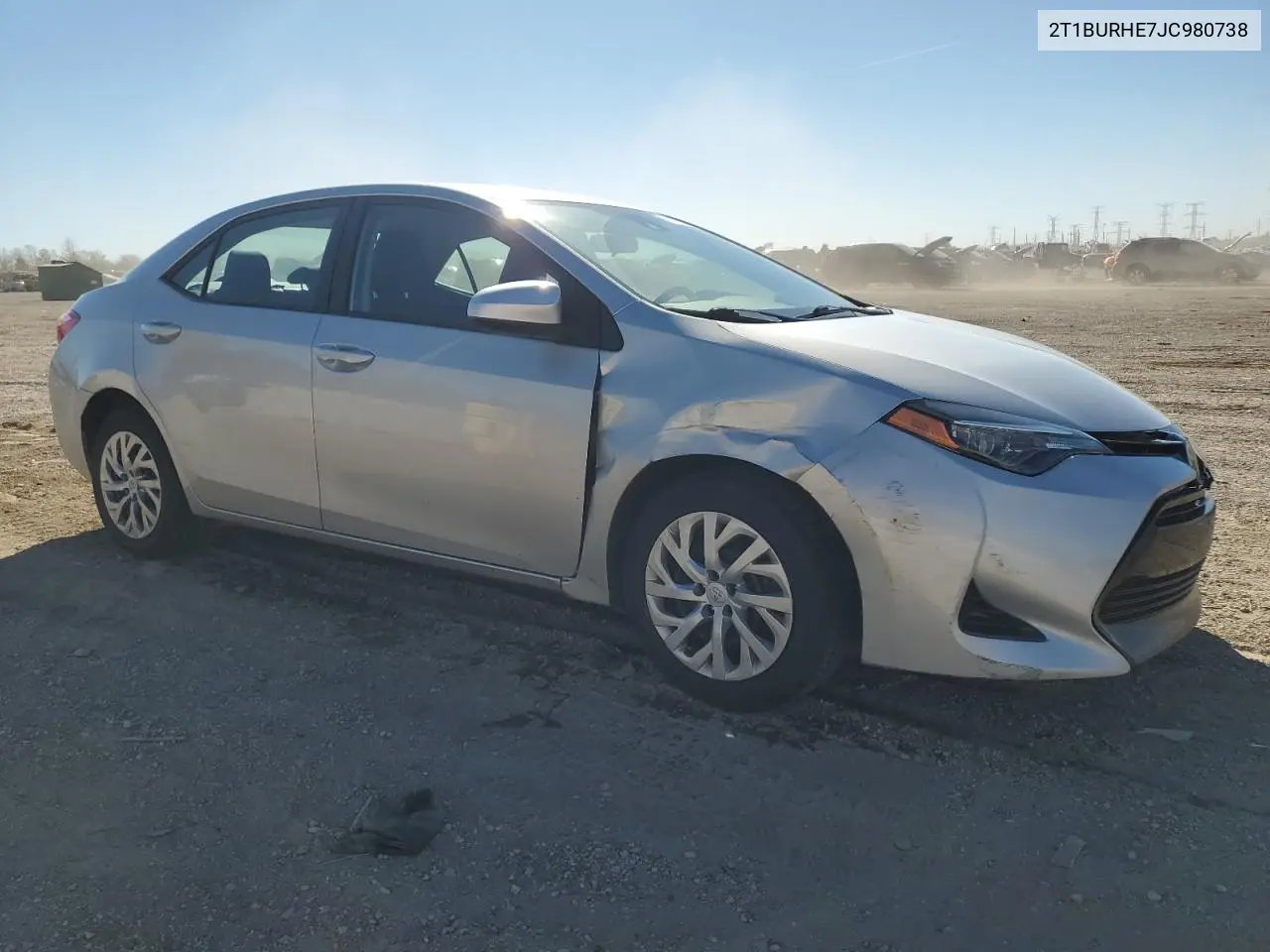 2T1BURHE7JC980738 2018 Toyota Corolla L