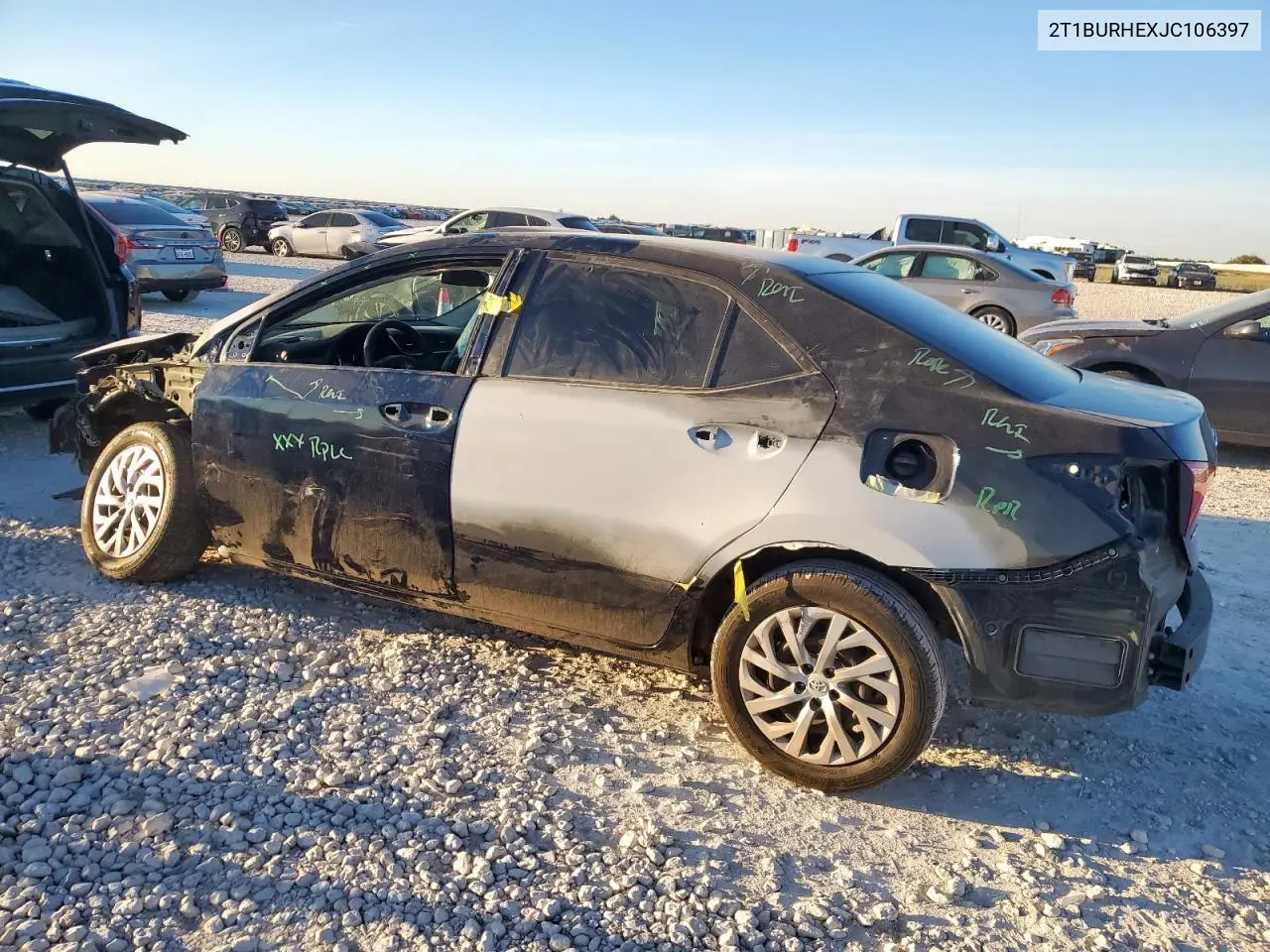 2T1BURHEXJC106397 2018 Toyota Corolla L