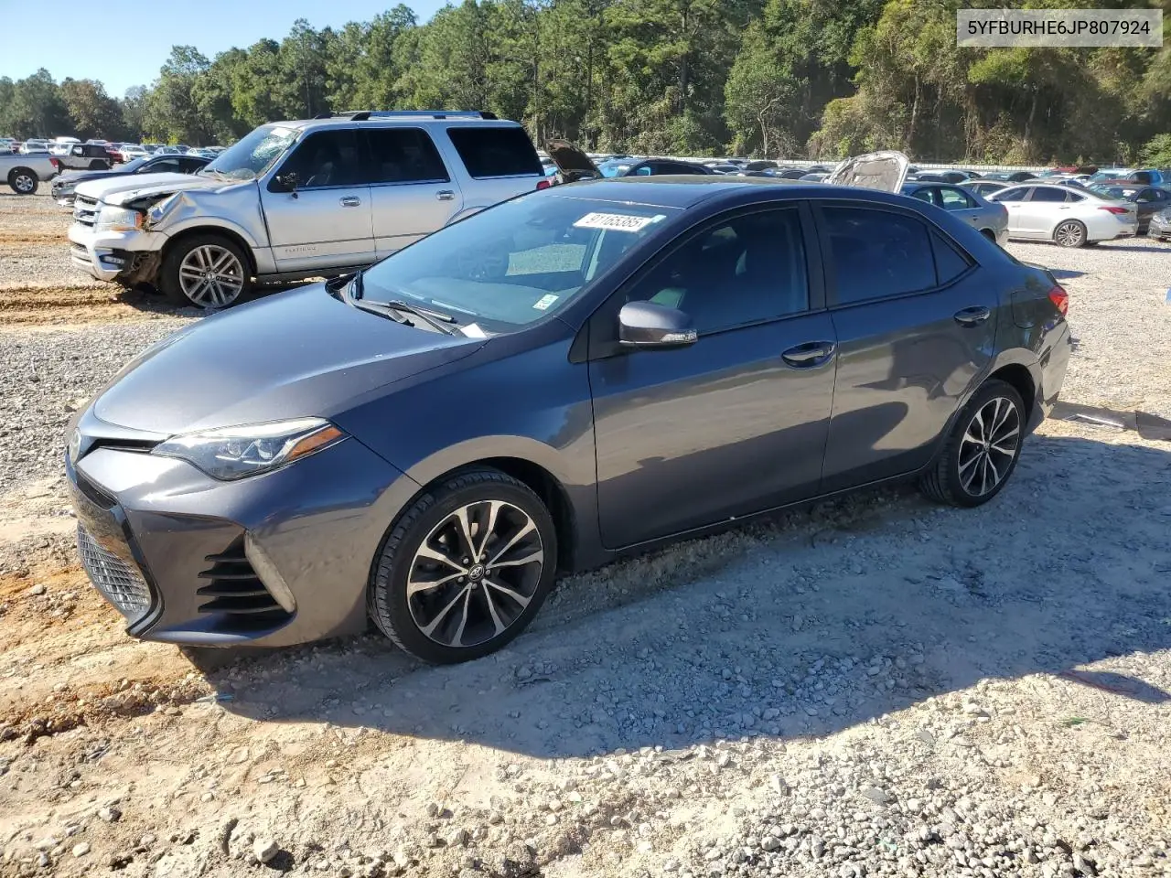 5YFBURHE6JP807924 2018 Toyota Corolla L