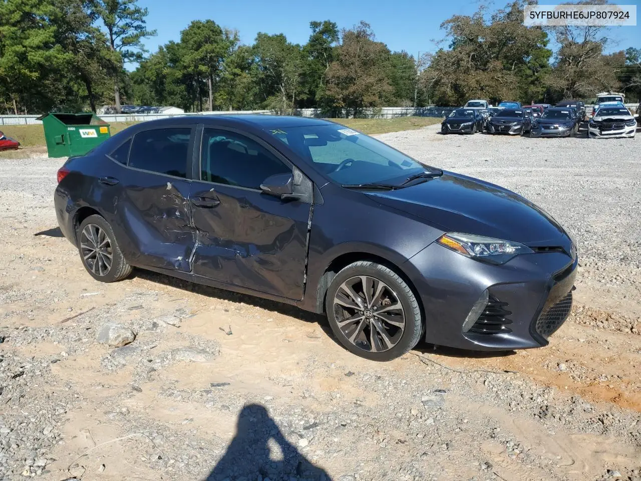5YFBURHE6JP807924 2018 Toyota Corolla L
