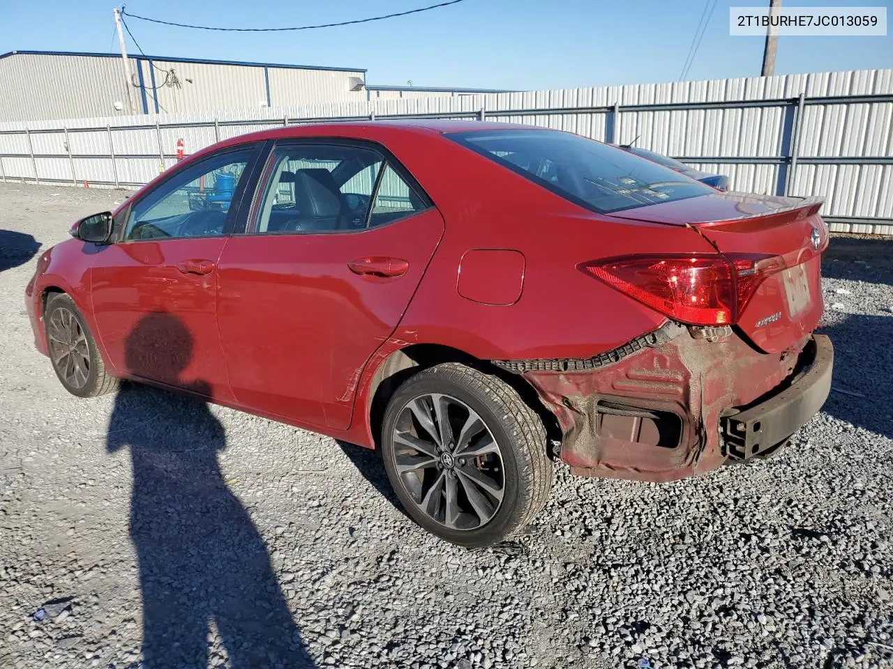 2T1BURHE7JC013059 2018 Toyota Corolla L