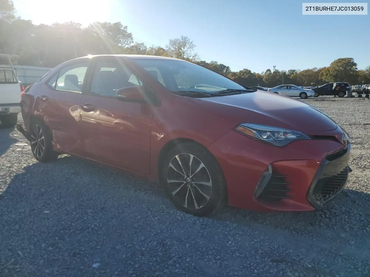 2T1BURHE7JC013059 2018 Toyota Corolla L