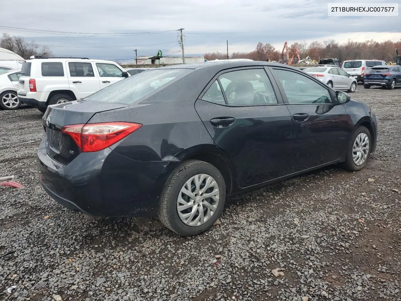 2T1BURHEXJC007577 2018 Toyota Corolla L