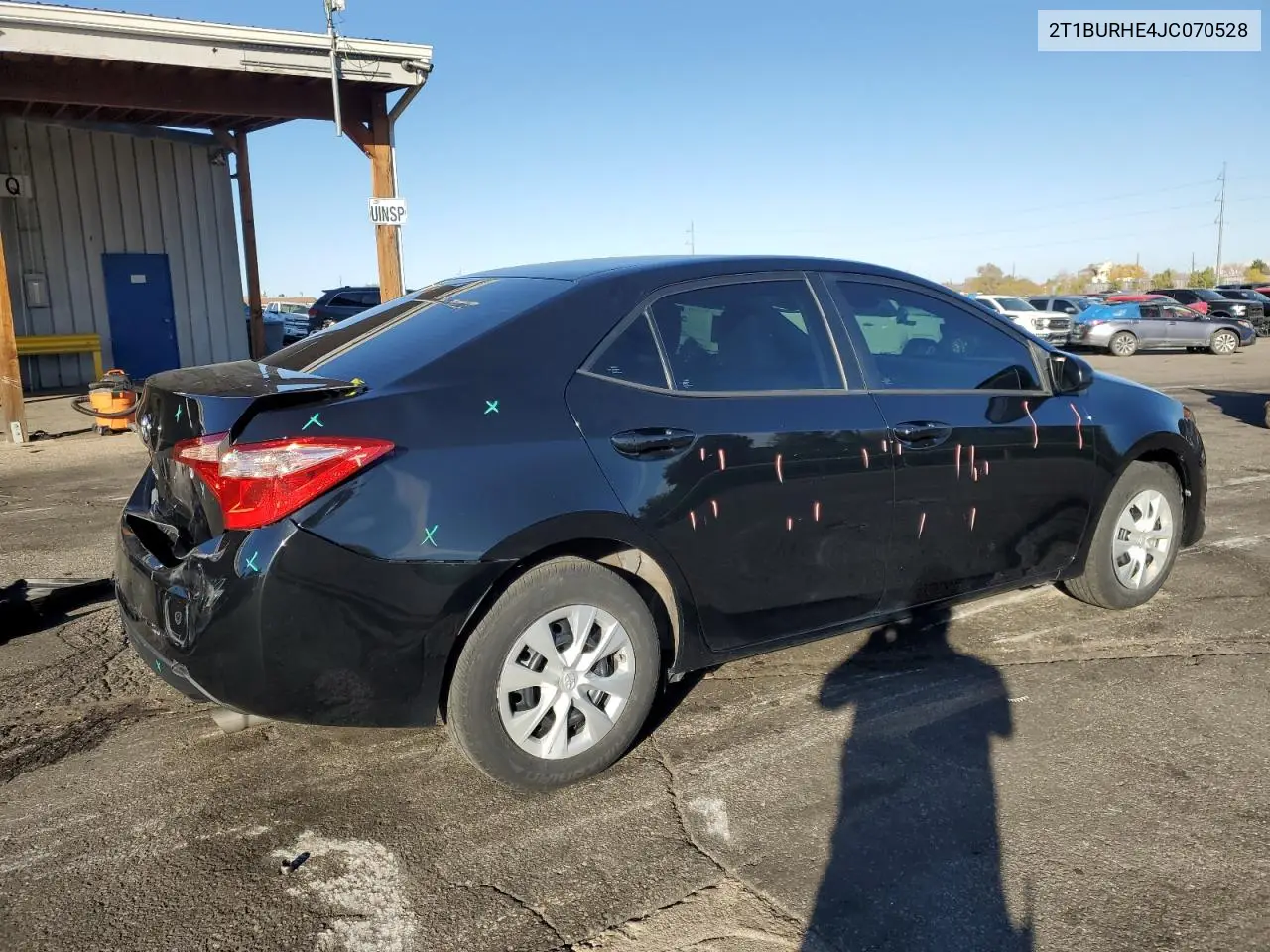 2T1BURHE4JC070528 2018 Toyota Corolla L
