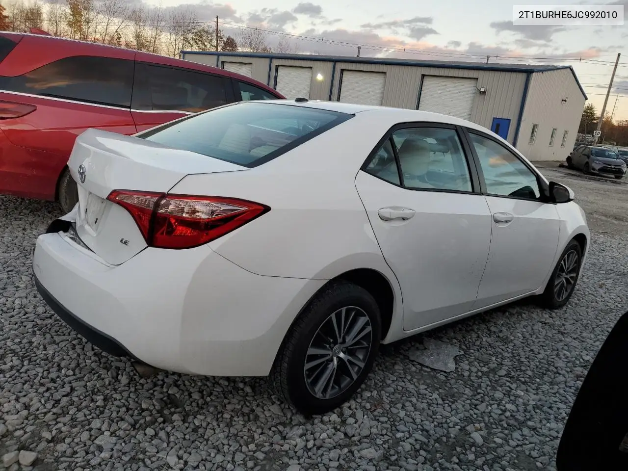 2T1BURHE6JC992010 2018 Toyota Corolla L