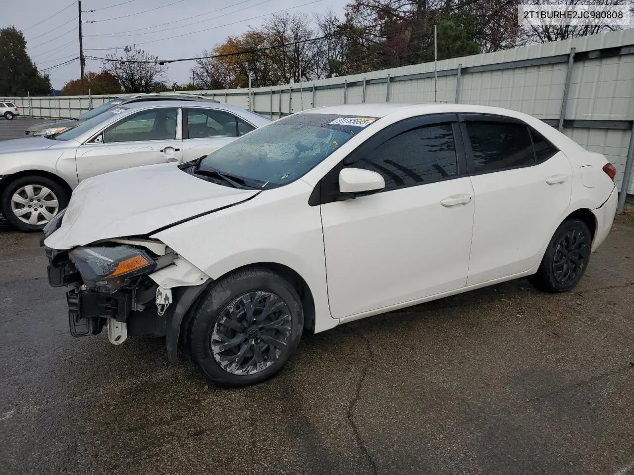 2T1BURHE2JC980808 2018 Toyota Corolla L