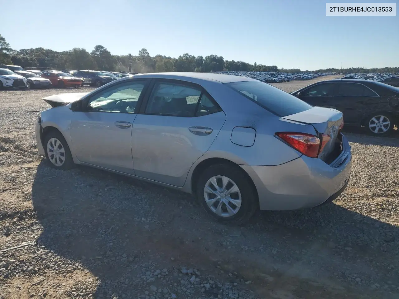 2T1BURHE4JC013553 2018 Toyota Corolla L