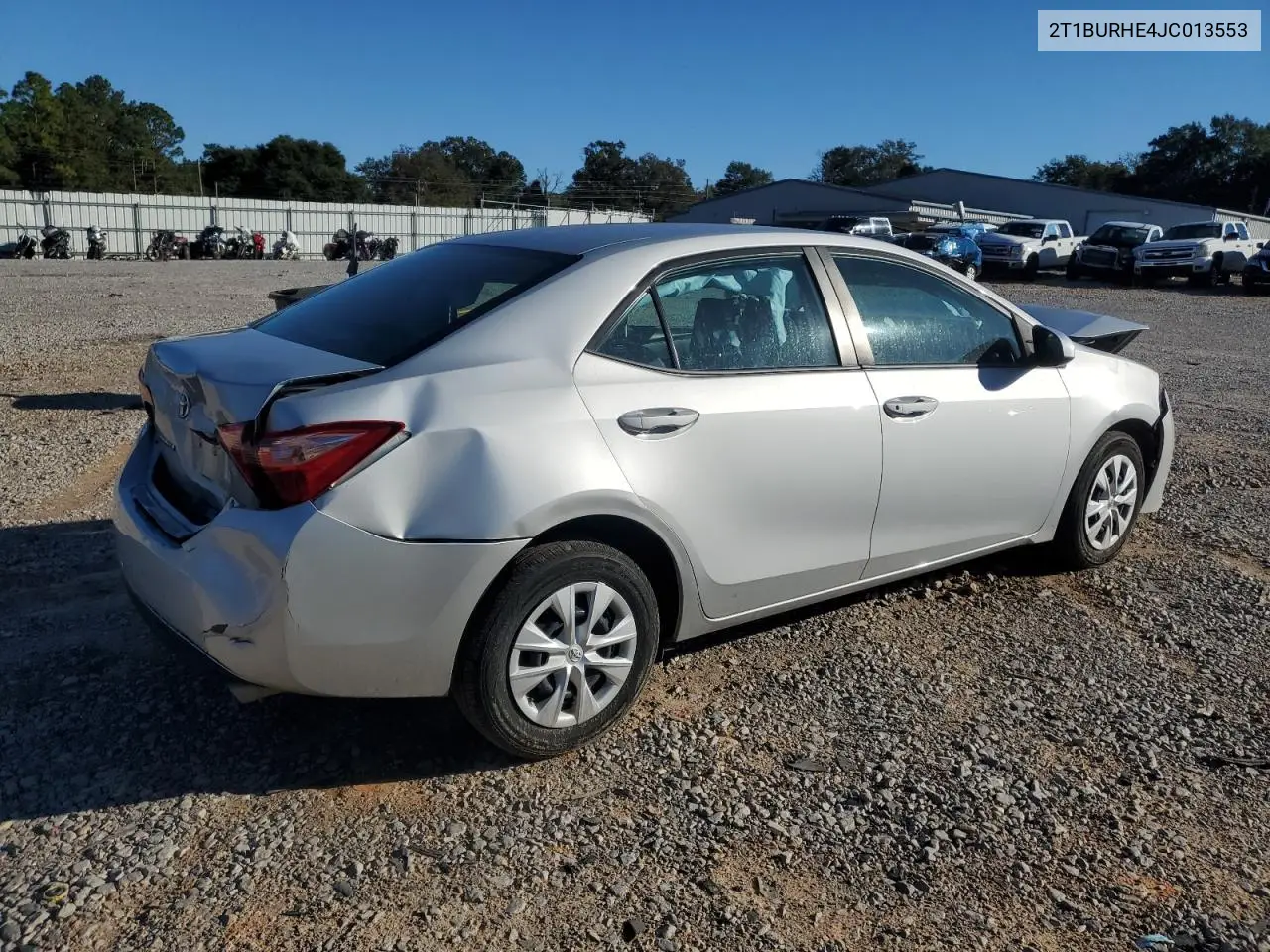 2T1BURHE4JC013553 2018 Toyota Corolla L
