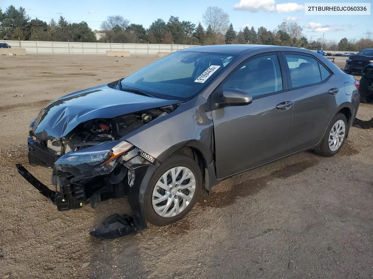 2T1BURHE0JC060336 2018 Toyota Corolla L