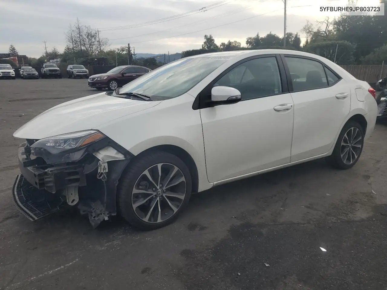 5YFBURHE9JP803723 2018 Toyota Corolla L