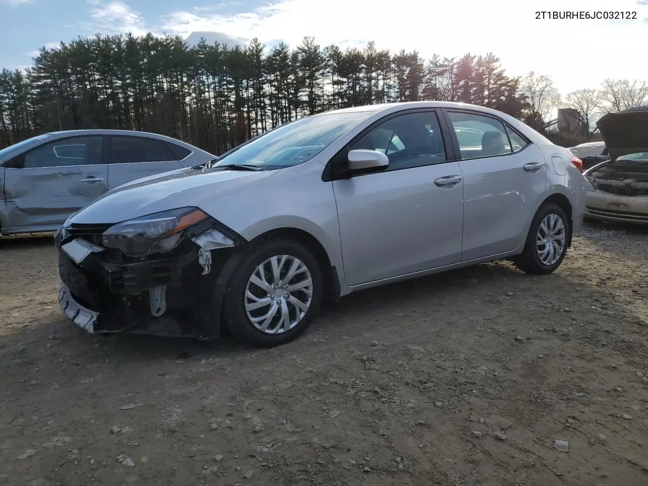 2T1BURHE6JC032122 2018 Toyota Corolla L