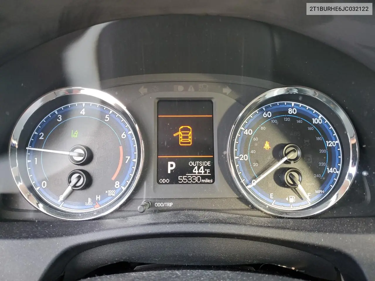 2T1BURHE6JC032122 2018 Toyota Corolla L