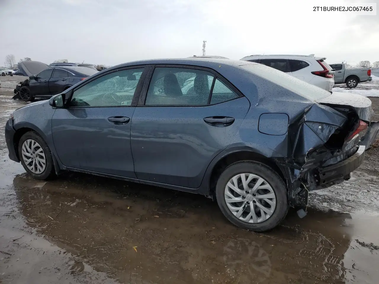2T1BURHE2JC067465 2018 Toyota Corolla L