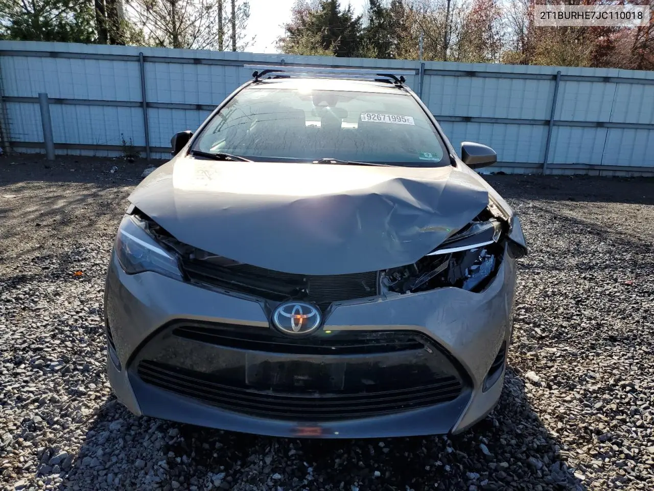 2T1BURHE7JC110018 2018 Toyota Corolla L