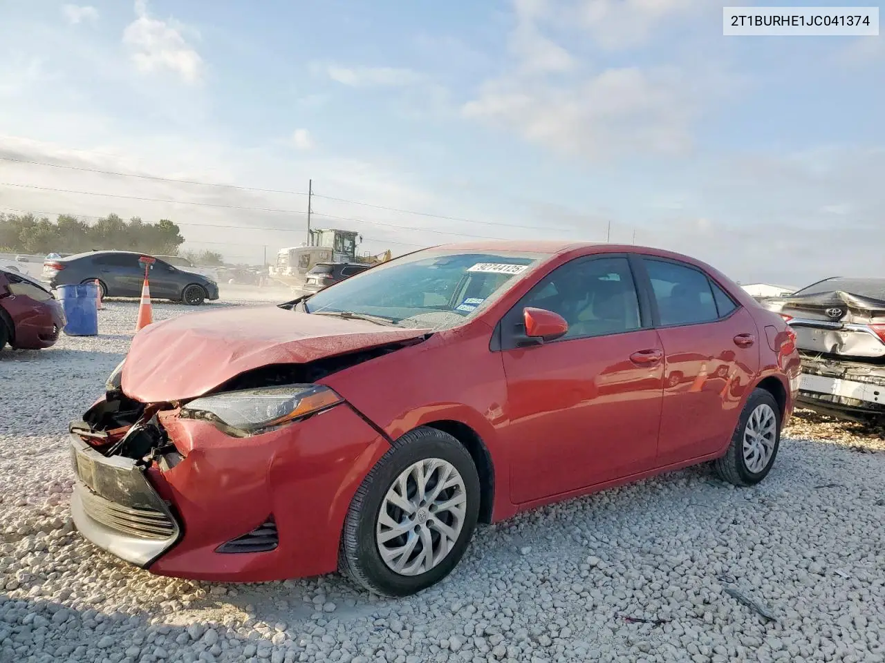2T1BURHE1JC041374 2018 Toyota Corolla L