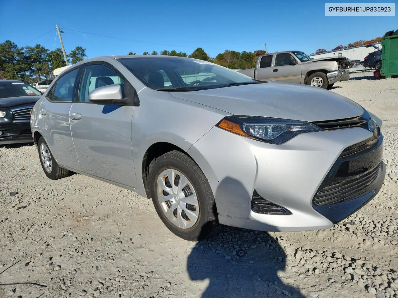 5YFBURHE1JP835923 2018 Toyota Corolla L