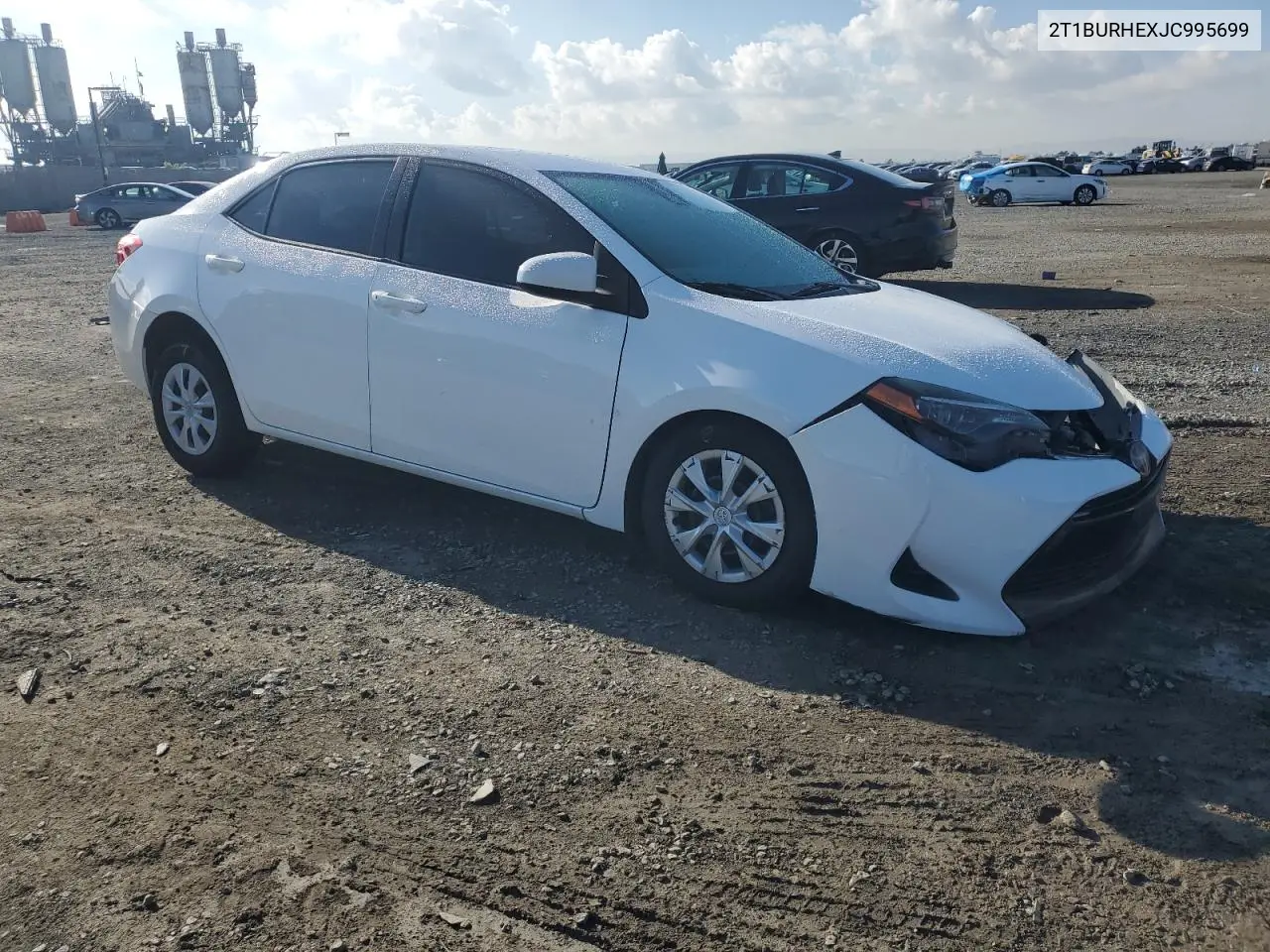 2T1BURHEXJC995699 2018 Toyota Corolla L