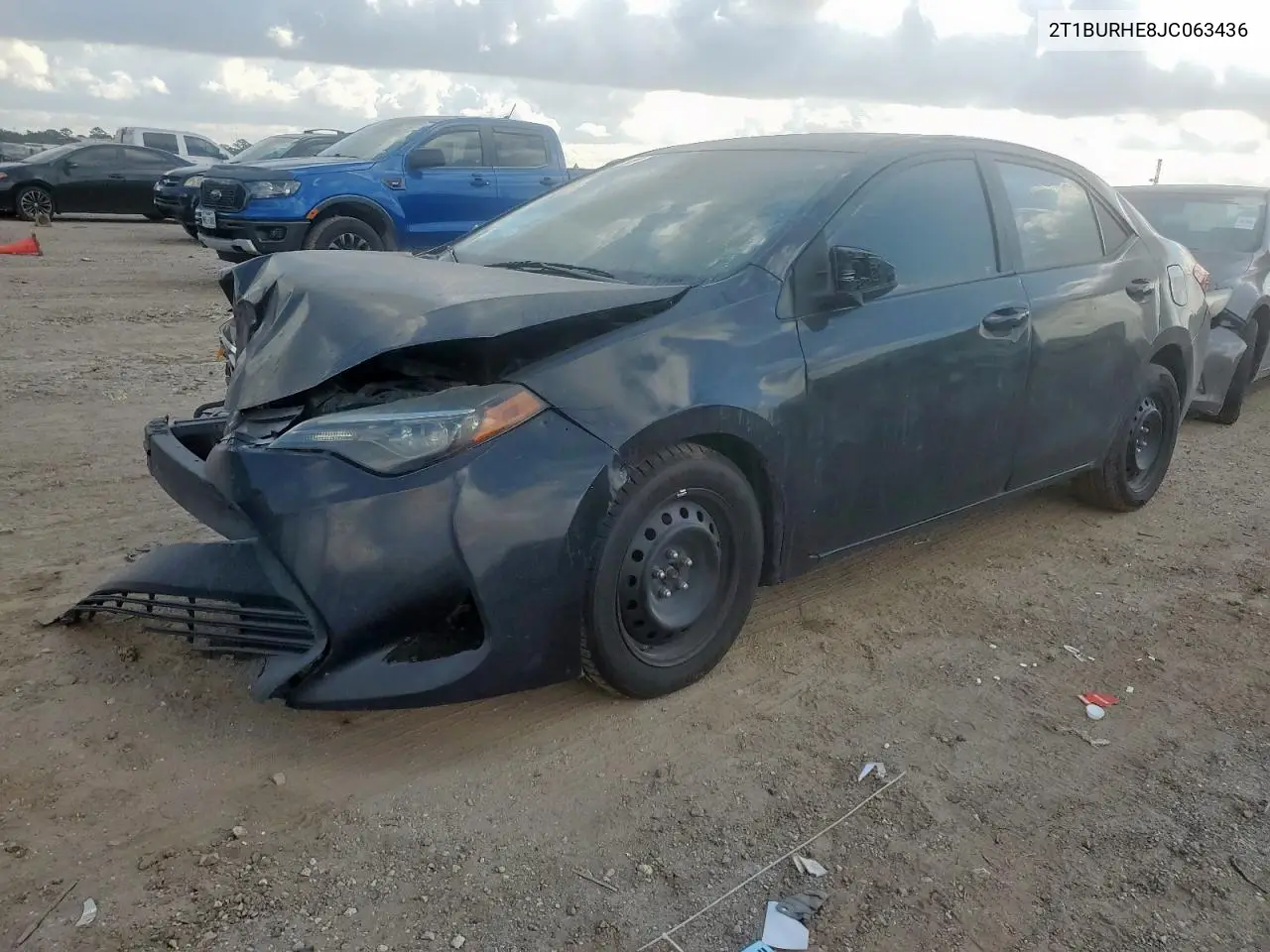 2T1BURHE8JC063436 2018 Toyota Corolla L