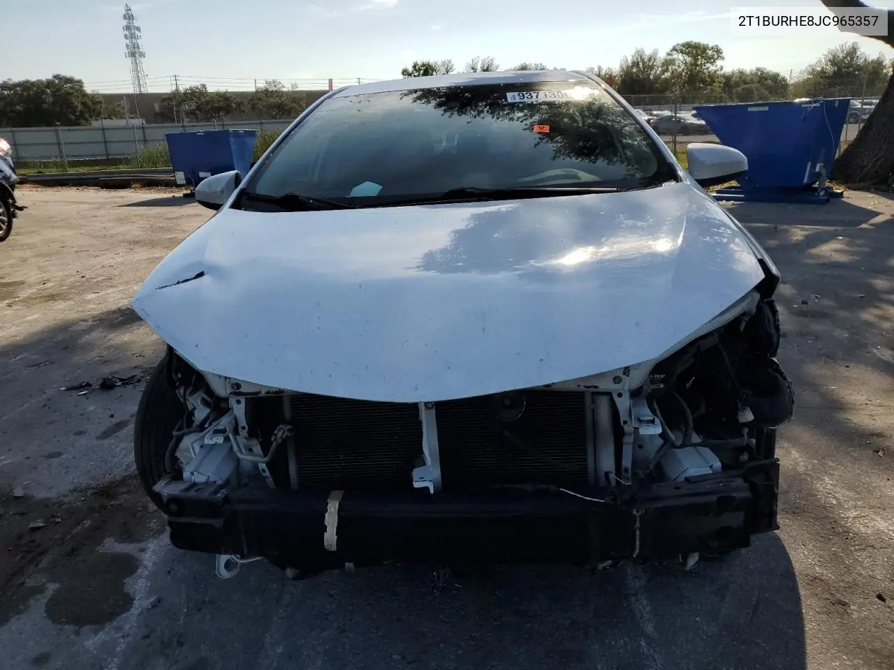 2T1BURHE8JC965357 2018 Toyota Corolla L