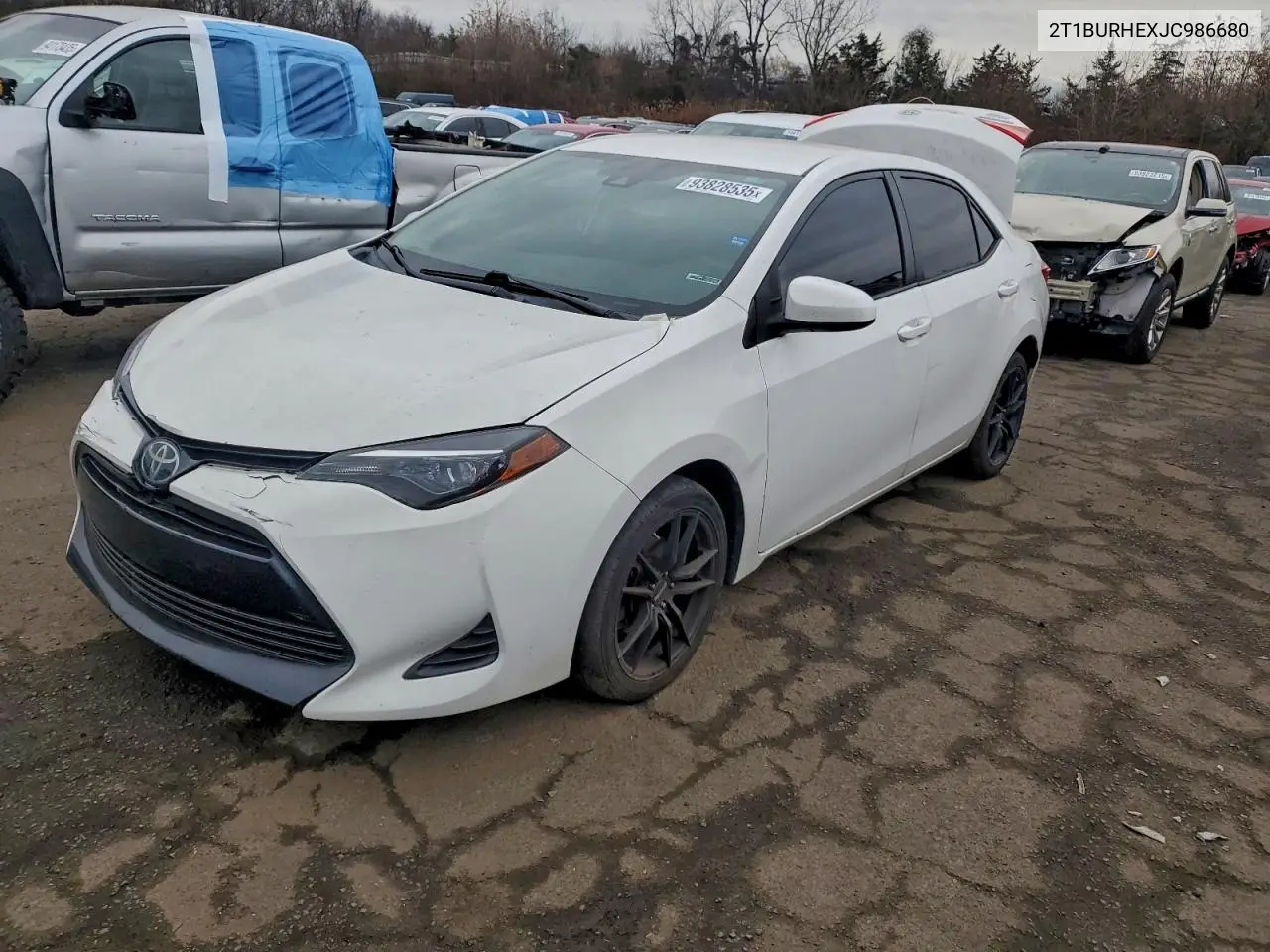 2T1BURHEXJC986680 2018 Toyota Corolla L