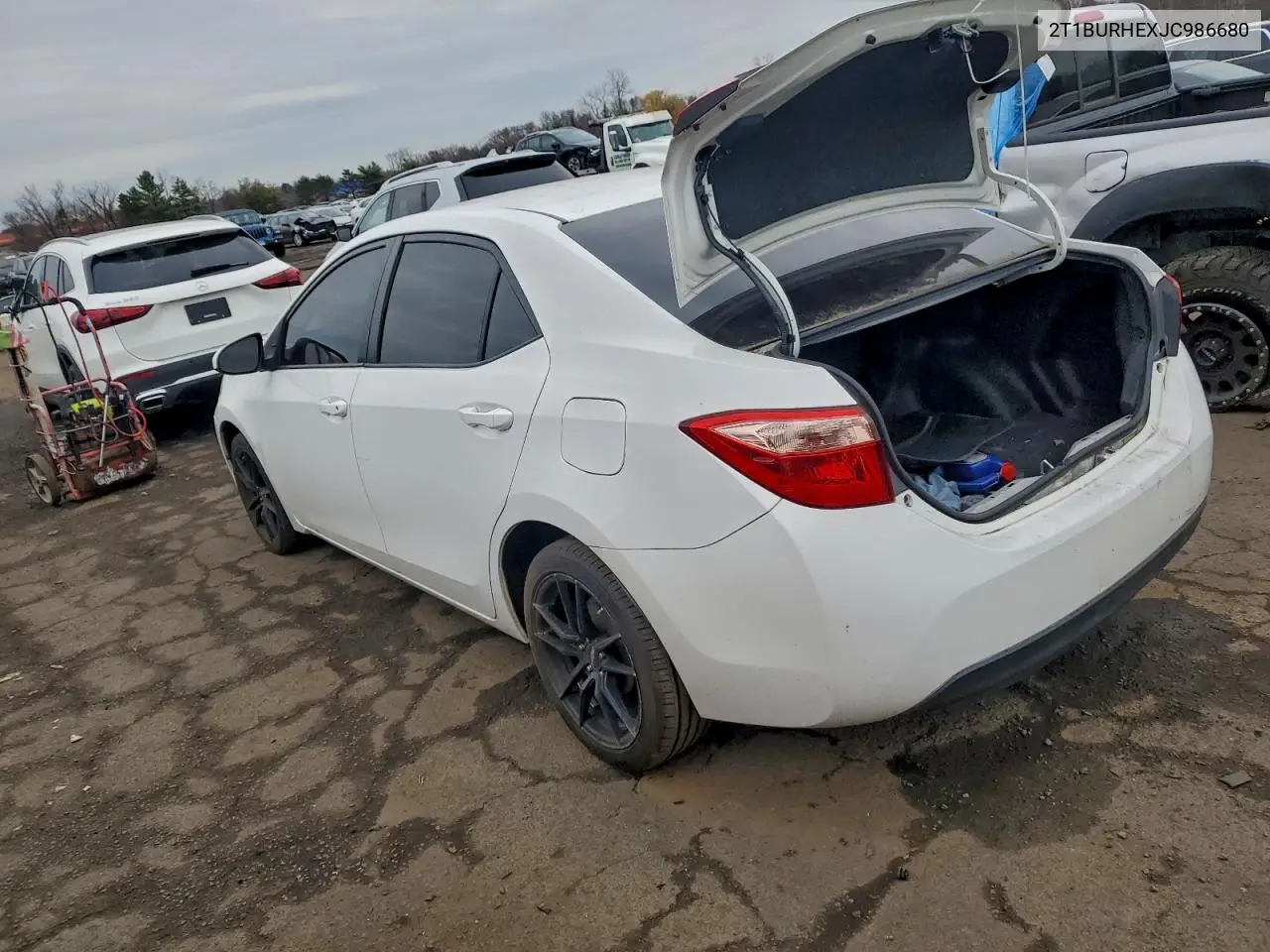 2T1BURHEXJC986680 2018 Toyota Corolla L