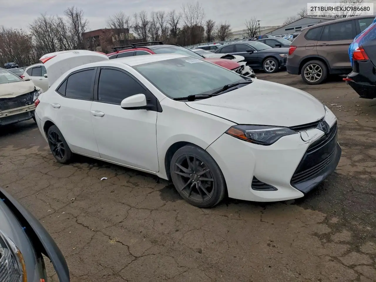 2T1BURHEXJC986680 2018 Toyota Corolla L