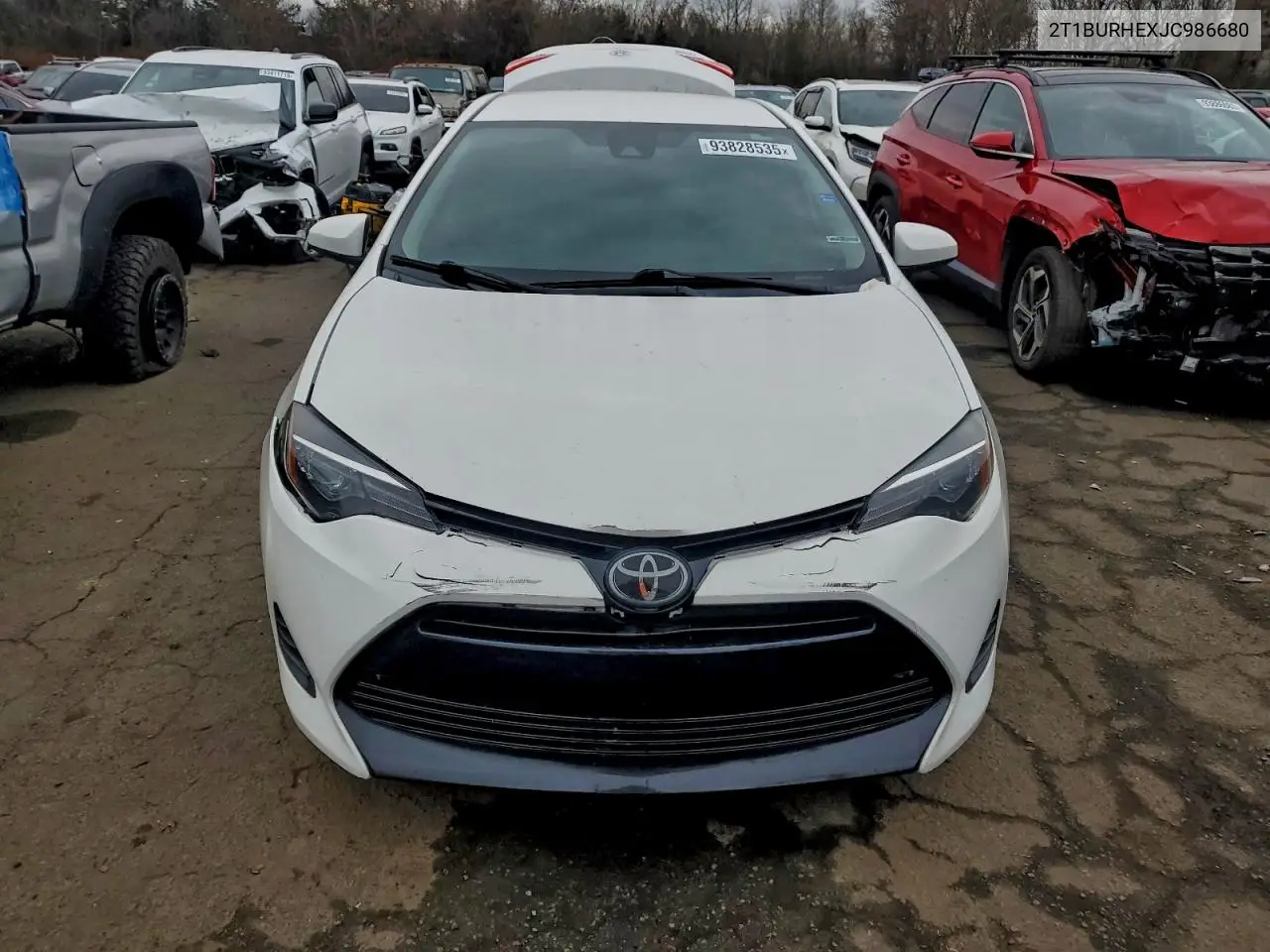 2T1BURHEXJC986680 2018 Toyota Corolla L
