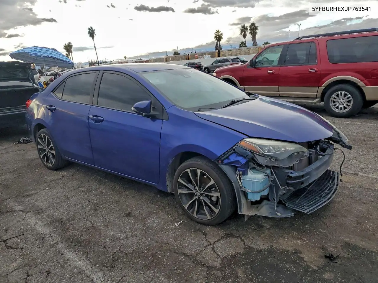 5YFBURHEXJP763541 2018 Toyota Corolla L