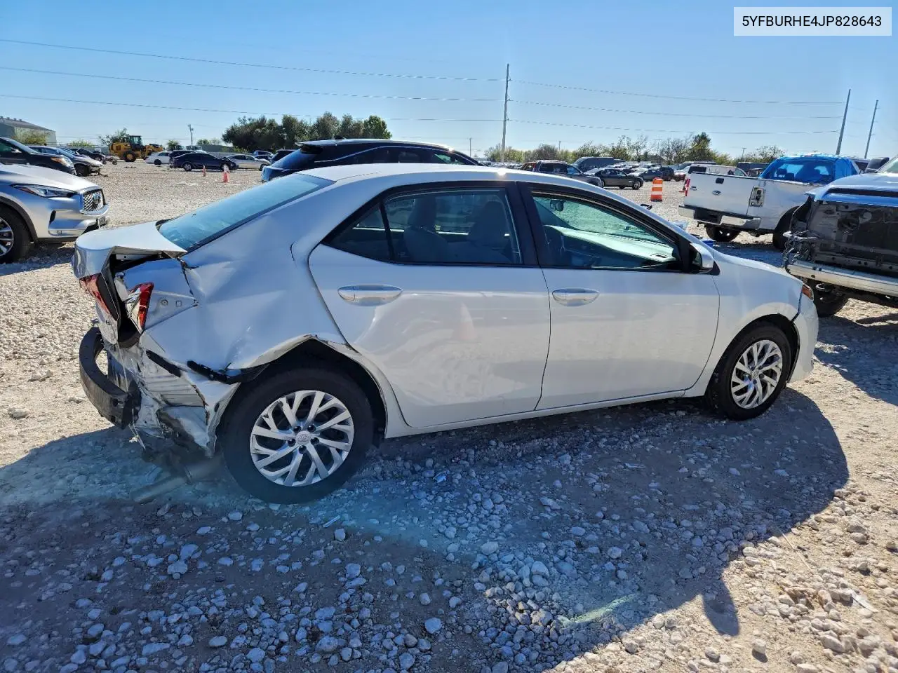 5YFBURHE4JP828643 2018 Toyota Corolla L