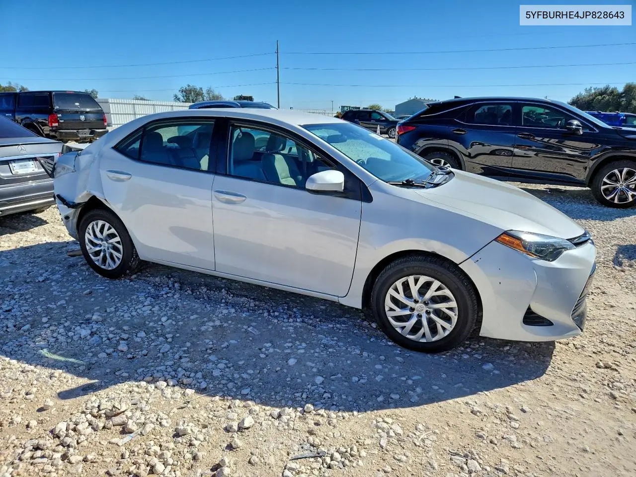 5YFBURHE4JP828643 2018 Toyota Corolla L