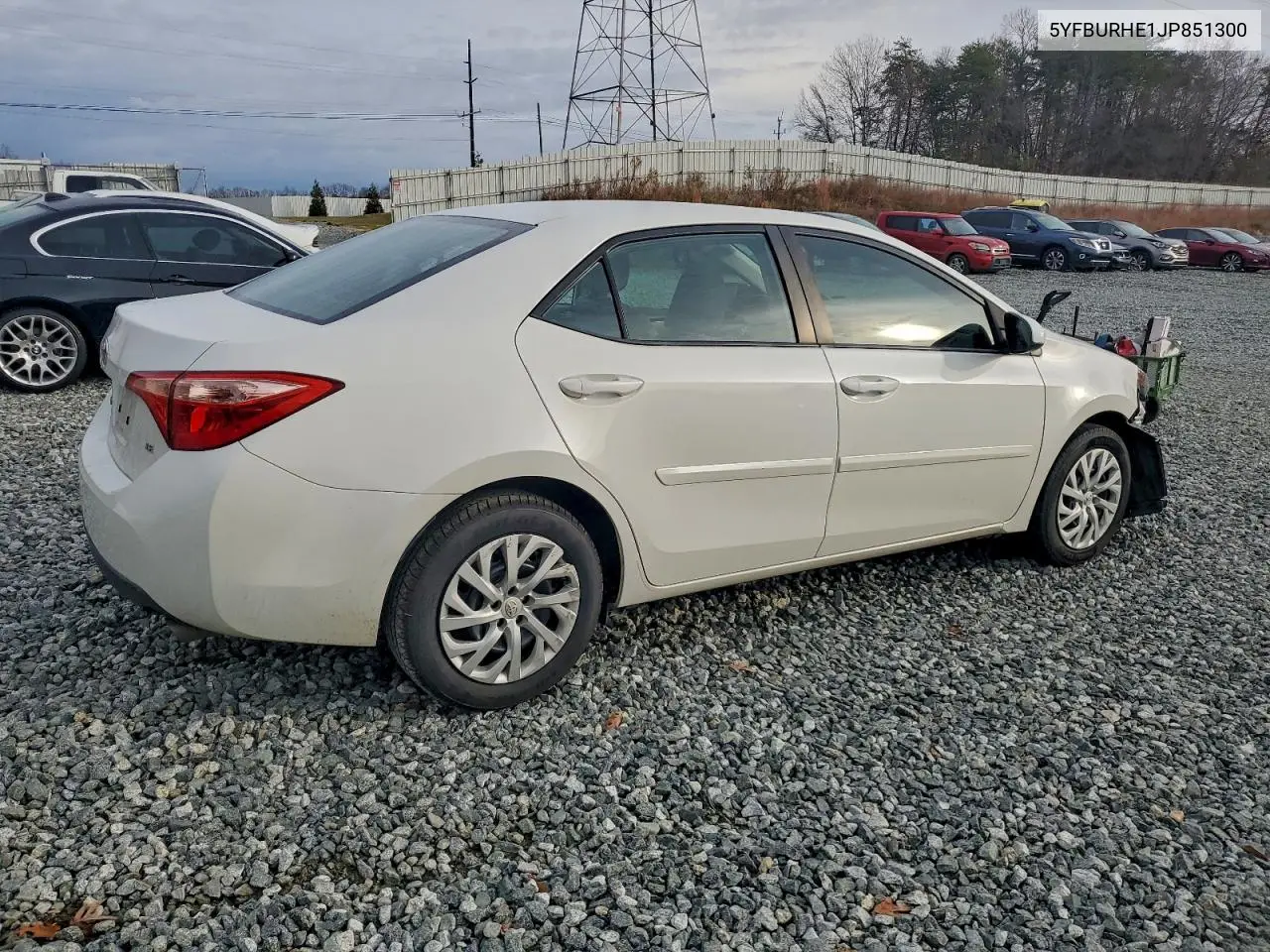 5YFBURHE1JP851300 2018 Toyota Corolla L