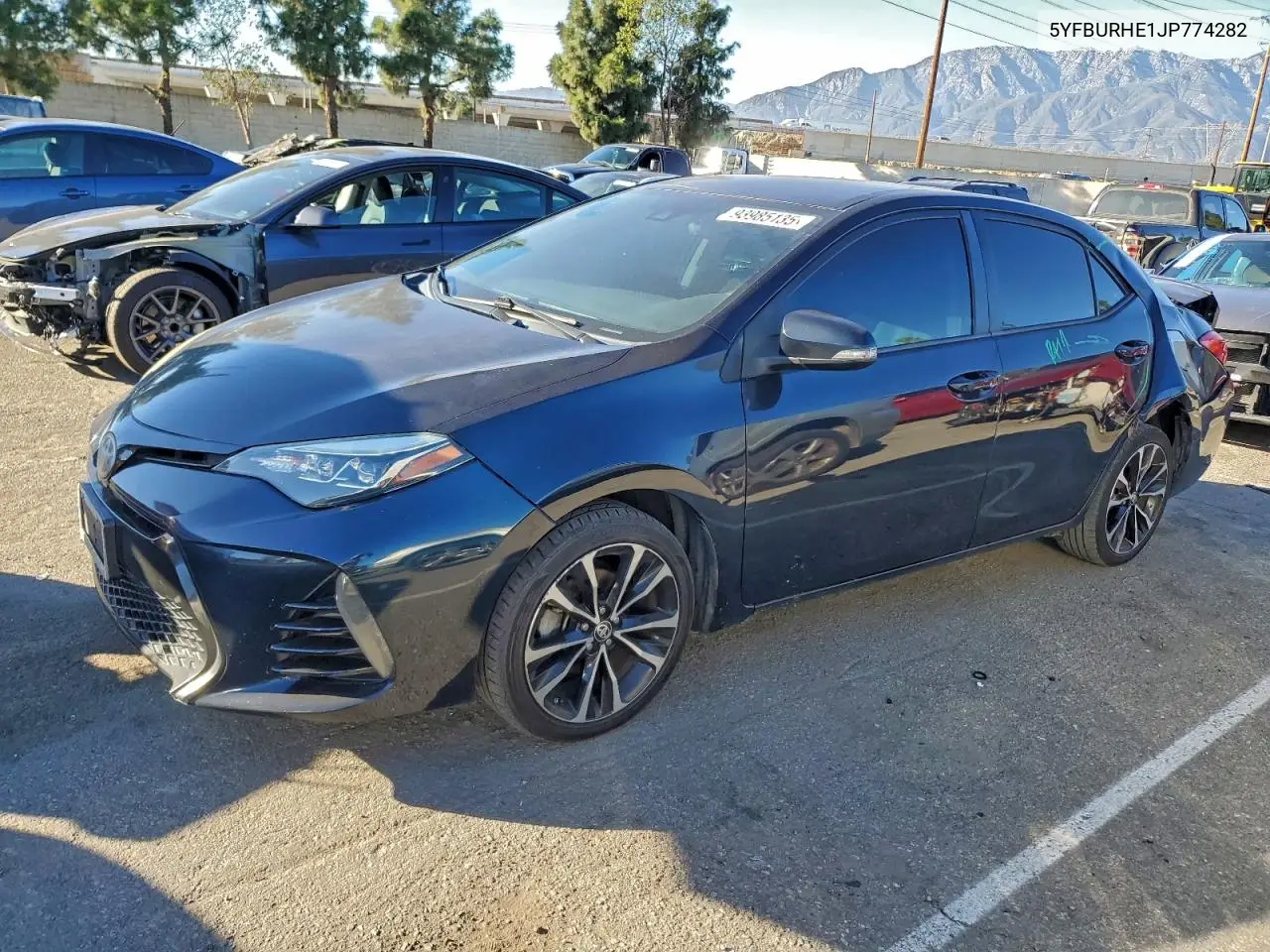 5YFBURHE1JP774282 2018 Toyota Corolla L
