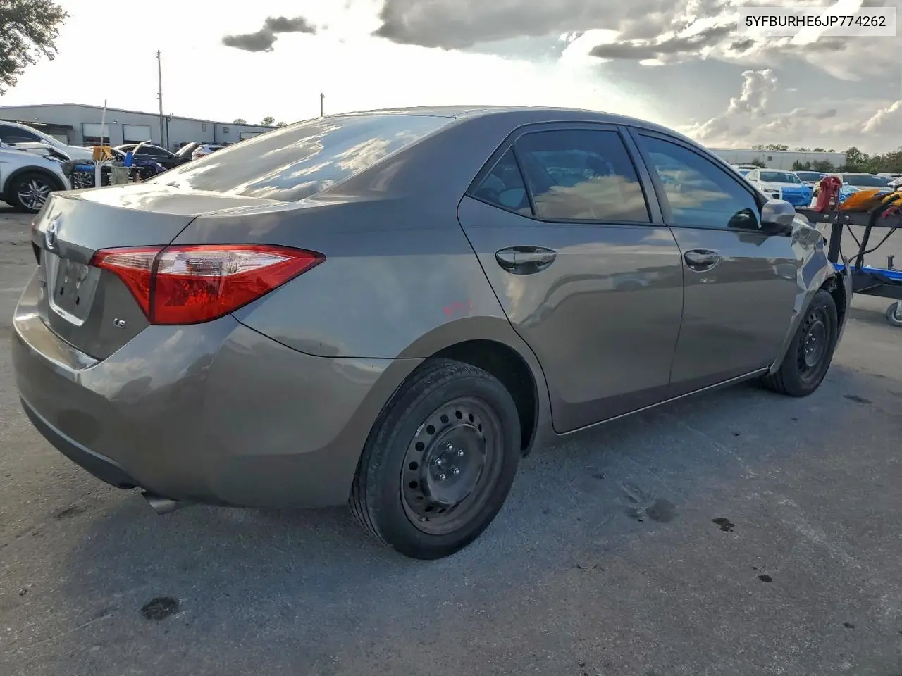 5YFBURHE6JP774262 2018 Toyota Corolla L