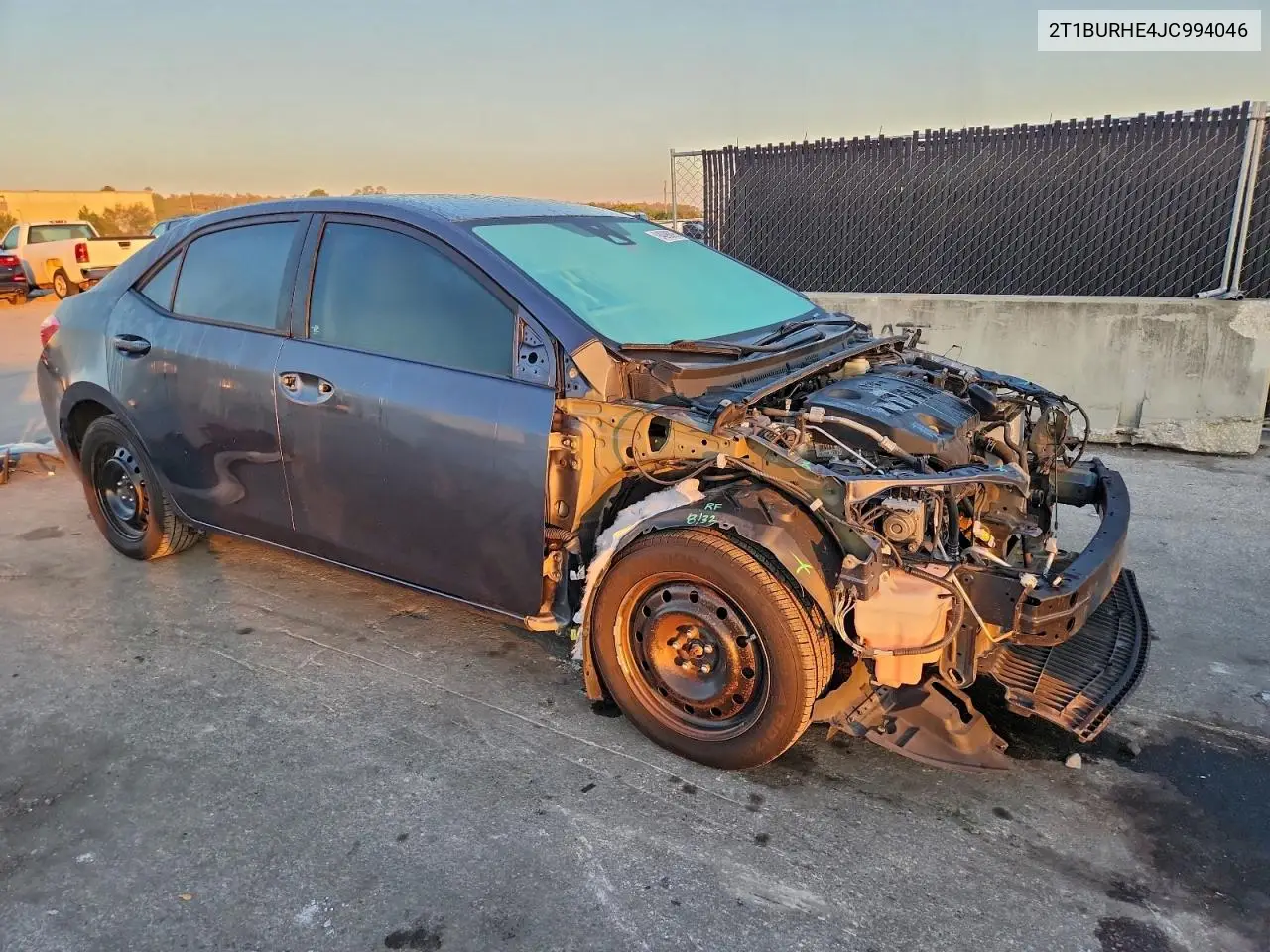 2T1BURHE4JC994046 2018 Toyota Corolla L