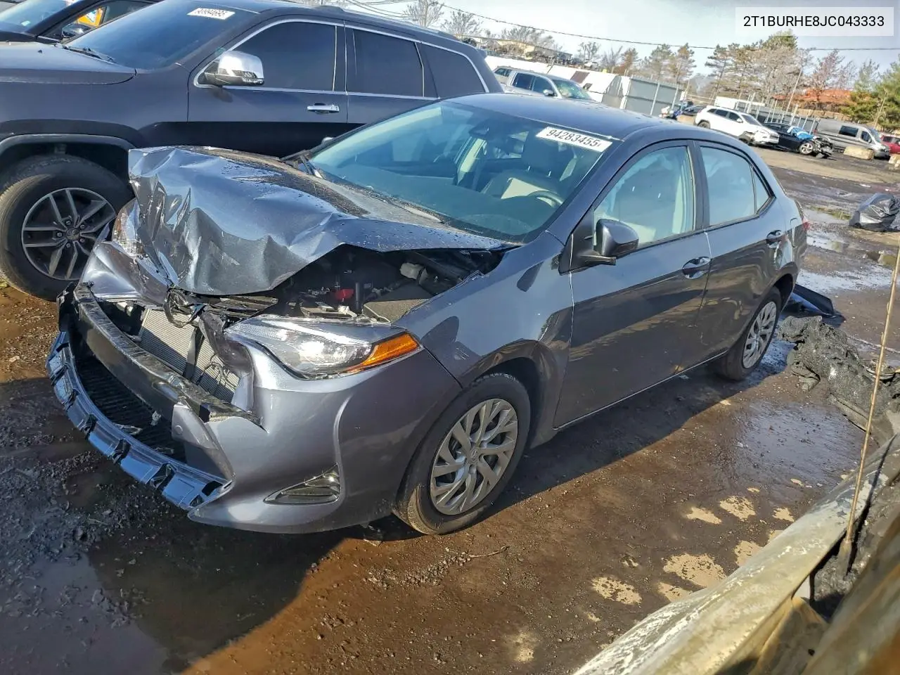 2T1BURHE8JC043333 2018 Toyota Corolla L