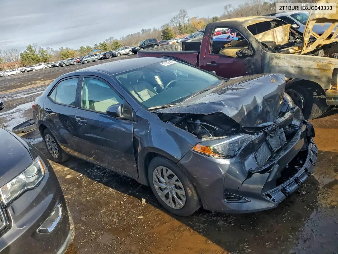 2T1BURHE8JC043333 2018 Toyota Corolla L