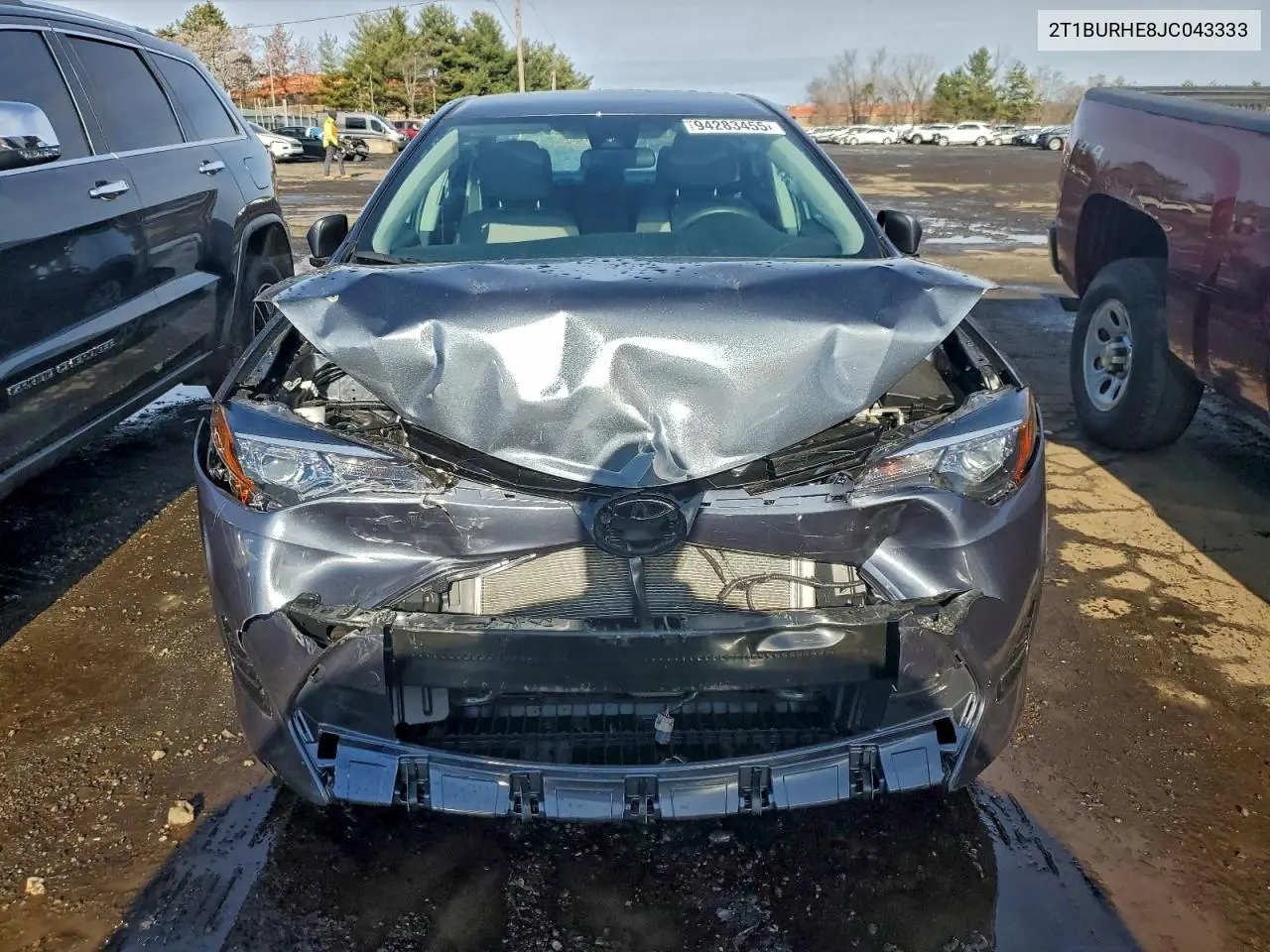 2T1BURHE8JC043333 2018 Toyota Corolla L
