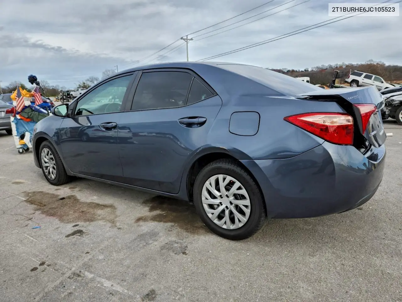 2T1BURHE6JC105523 2018 Toyota Corolla L