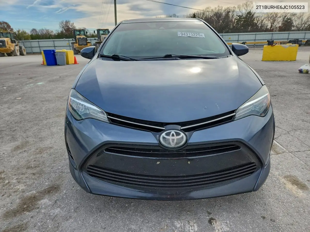 2T1BURHE6JC105523 2018 Toyota Corolla L