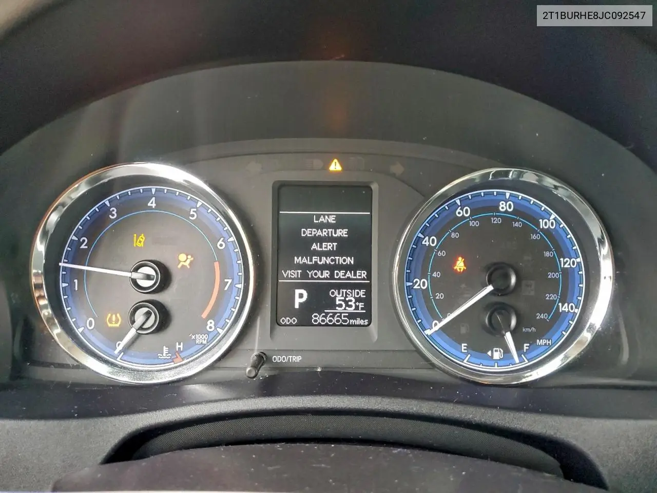 2T1BURHE8JC092547 2018 Toyota Corolla L