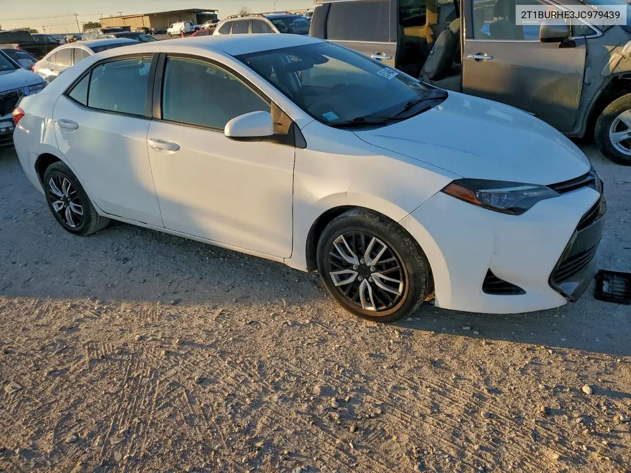 2T1BURHE3JC979439 2018 Toyota Corolla L