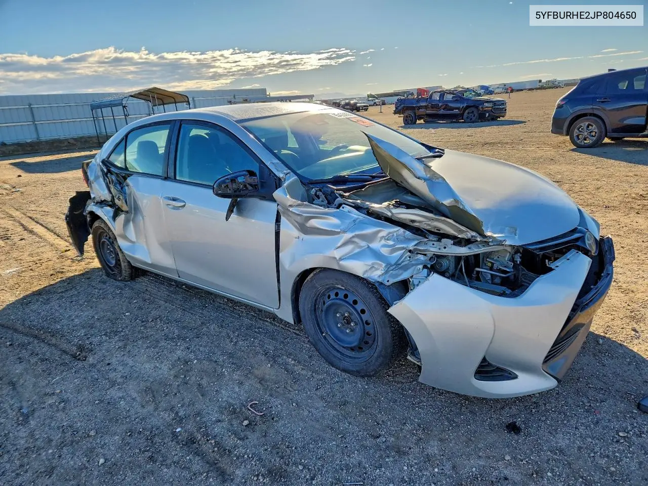 5YFBURHE2JP804650 2018 Toyota Corolla L