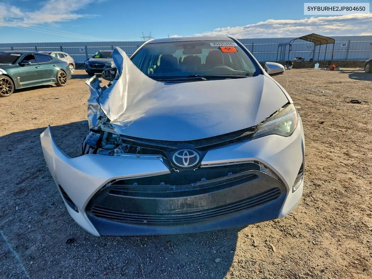 5YFBURHE2JP804650 2018 Toyota Corolla L