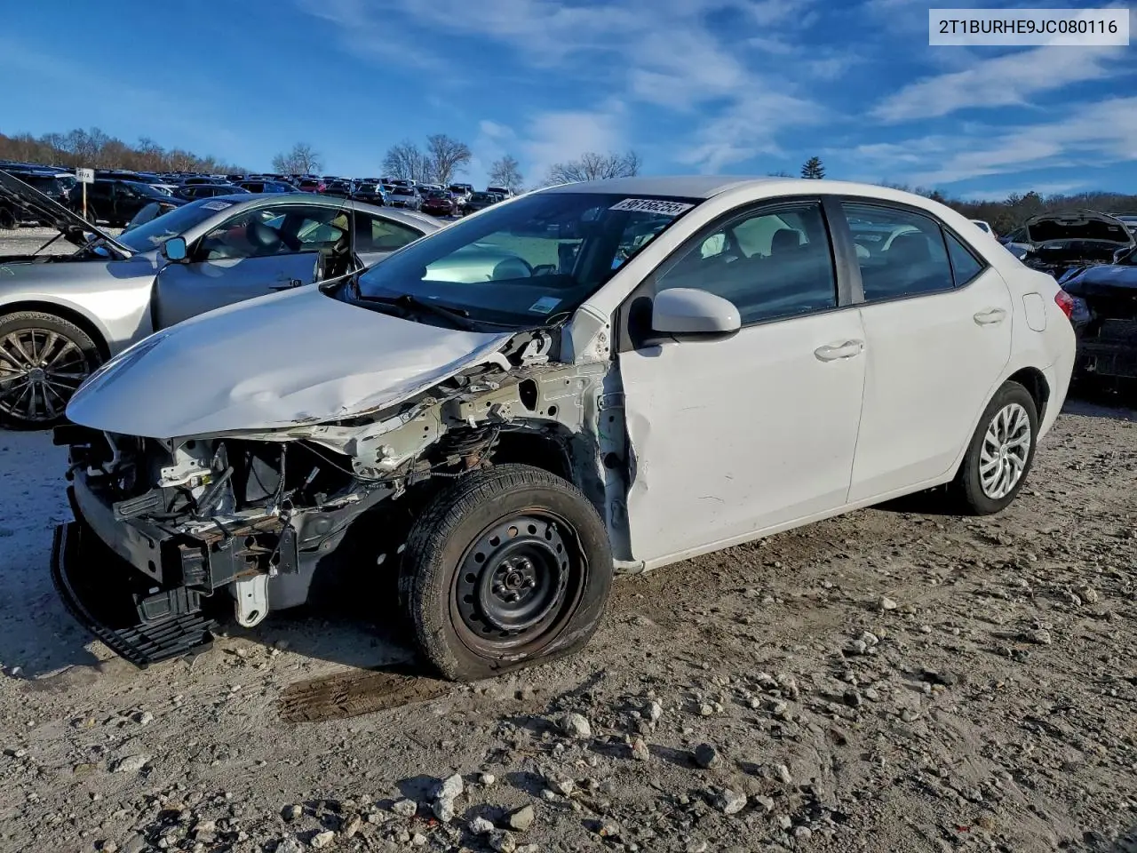2T1BURHE9JC080116 2018 Toyota Corolla L